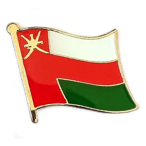 Großhandel vergoldet niedlichen Emaille Pins Metall Emblem benutzer definierte Logo Emaille Revers Abzeichen EL SALVADOR Niederlande Oman Flag Pin