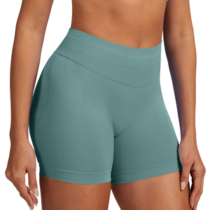 Pantaloncini da Corsa a Vita Alta per Donna, Modellanti e Traspiranti, Senza Cuciture, Vestibilità Aderente, Disponibili dalla Taglia Small alla XL, Pezzo Singolo - Product Image 6