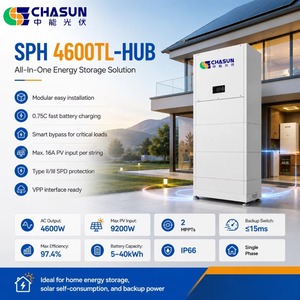 อินเวอร์เตอร์ไฮบริดแบบแยกส่วน CHASUN 4600W <span class=keywords><strong>SPH</strong></span> 4600TL-HUB รองรับการเชื่อมต่อแบบ Stackable 2 MPPT 16A IP20 ประสิทธิภาพ 97.<span class=keywords><strong>5</strong></span>% ใช้ได้กับแบตเตอรี่ ALP สำหรับบ้าน - Product Image 1