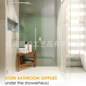 Wooden Bathroom Stool Simple <b>Storage</b> Rack Shoe Changing <b>Seat</b> Shower <b>Bench</b> Flower Stand - Product Image 2