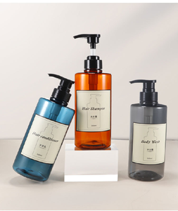 Sang Trọng 300Ml 500Ml 600Ml Pet Nhựa Lotion Bơm Chai Với Vít Cap Rỗng Bơm Lại Chai Vuông Cho Cơ Thể Rửa Dầu Gội Đầu - Product Image 6