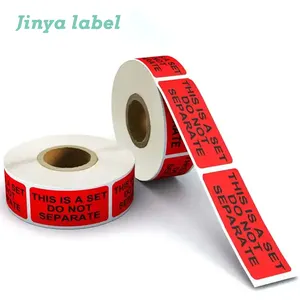 This is a Set Do Not Separate Stickers 500pcs 2 x 1 Labels for Ecommerce Bundles Collections and Gift Sets