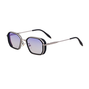 Gafas de Sol <span class=keywords><strong>Partagas</strong></span> de Moda, Diseño Moderno, Logotipo Personalizado, Forma Poligonal Metálica, Protección UV400 para Hombre - Product Image 6