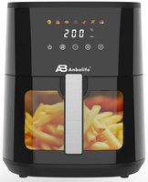 Anbolife Harga Grosir Kompetitif Air Fryer 8L ETL CE Efisiensi Tinggi Kustomisasi Air Fryer Pilihan Panas Rendah Rongga Logam