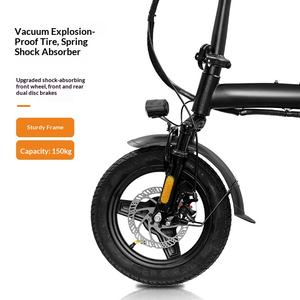 Vélos <span class=keywords><strong>électrique</strong></span>s pliants à batterie au lithium, moteur de moyeu avant 350W, 25 km/h, <span class=keywords><strong>aide</strong></span> à la marche, vente directe des fabricants, envoi - Product Image 2