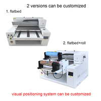 Mesin Cetak UV Flatbed Hybrid A2+ 6050 dengan Rotary 360 untuk Pencetakan Digital Inkjet UV pada Akrilik, Kaca, Keramik, Tumbler, Tekstur 3D