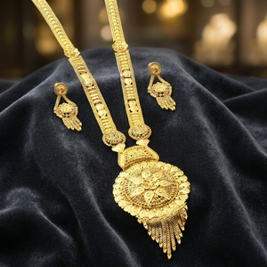 Collares Largos de Micro Oro de 14K, 18K y 24K al por Mayor, Diseño Tradicional de Joyería Larga, Conjunto de Joyería de Moda Chapada en Oro de Latón. - Product Image 4