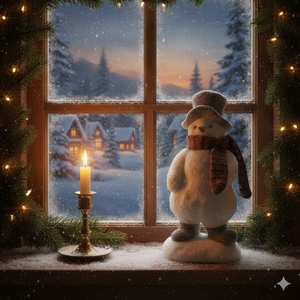 Décoration <span class=keywords><strong>de</strong></span> table <span class=keywords><strong>de</strong></span> Noël Bonhomme <span class=keywords><strong>de</strong></span> neige blanc givré, chapeau gris, écharpe rayée rouge et grise, bottes, ornement statique neutre d'hiver pour cheminée - Product Image 2