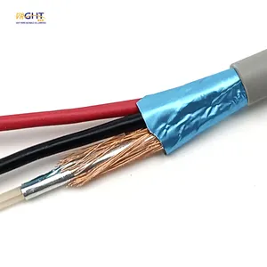 Lmr Coaxial Cable Tv Cables Rg174+2C 50 Ohm Camera Cable