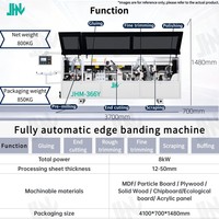 Machine de chantournage automatique de qualité supérieure, scelleuse de chants droits avec collage et découpe des extrémités