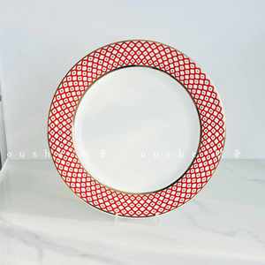 Minimalist Durable Eco-Friendly Heat-resistant Irregular White <b>Ceramic</b> Porcelain Dinnerware 10 Inch Salad Beef Serving <b>Plate</b> - Product Image 3