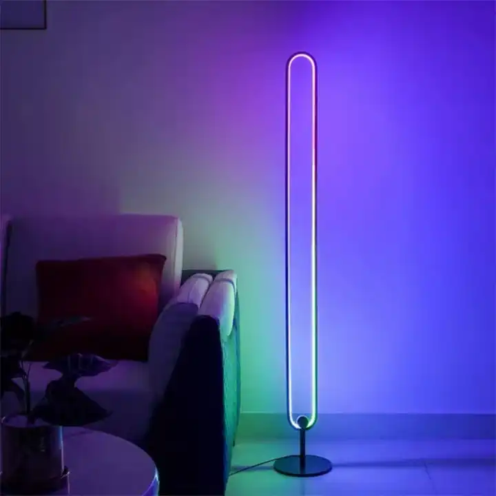 140cm Minimalist RGB Oval Wall Light Remote Control Elliptical Ring Antique  LED Floor Standing Lamps - Buy 140cm Minimalist RGB Oval Wall Light Remote  Control Elliptical Ring Antique LED Floor Standing Lamps