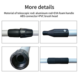 Brosse de nettoyage des roues de voiture Jaune Brosse de nettoyage de voiture Profession Outil de nettoyage de voiture Multifonction Détails Brosse 150 Non Expansion - Product Image 5