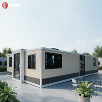 Maison conteneur préfabriquée extensible en gros de 20 pieds et 40 pieds, villa préfabriquée de 2, 4 ou 5 chambres, maison mobile, casa contenedor