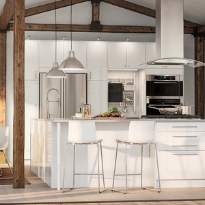Estilo Simple muebles de cocina de diseño <span class=keywords><strong>CAD</strong></span> directa de fábrica de China gabinetes de cocina de laca - Product Image 6