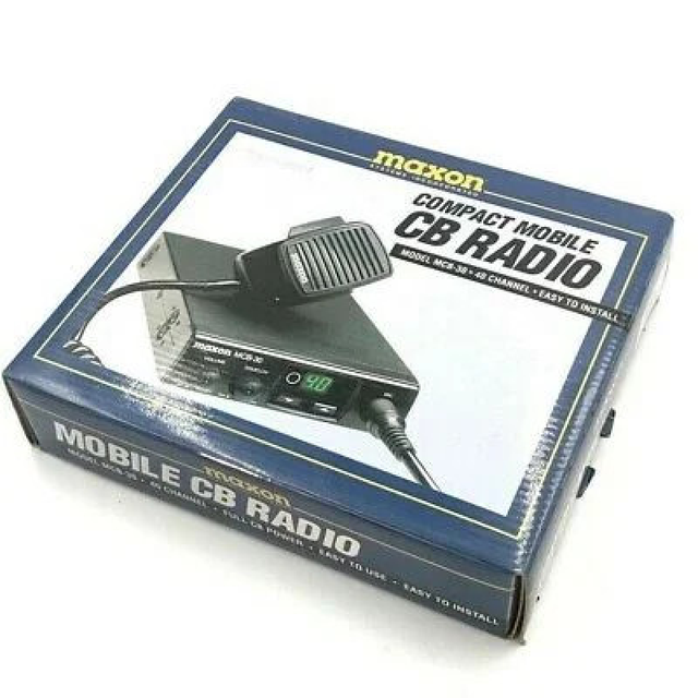 Plc Maxon Mcb-30 40channel Compact Mobile Cb Radio Transceiver Durable