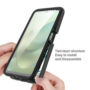 เคสโทรศัพท์มือถือดีไซน์สร้างสรรค์ พร้อมฟังก์ชันปกป้องหน้าจอ  วัสดุ PC TPU  แบบแข็ง  ครอบคลุมรอบด้าน  สำหรับ Moto Edge 2025 - Product Image 4