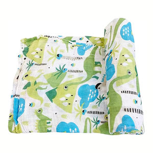 Nouvelle conception Cobijas Dinosaurios bébé mousseline mousseline couvertures d'emmaillotage - Product Image 1