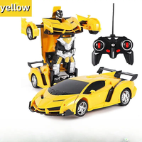 Offre Spéciale 2 places télécommande radiocommande Transformation jouet universel contrôlé déformation enfants RC voiture