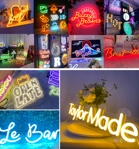 Lettre en relief avec néon et esthétique moderne, enseigne au néon, décoration intérieure moderne, enseigne au néon pour chambre à coucher, bureau, studio - Product Image 2