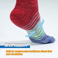 Chaussettes de course à la cheville à cinq doigts pour femmes en coton avec placement de logo en bas à motif animal