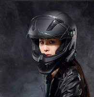 Casque de moto modulaire certifié DOT, intégral, rabattable, double visière, casque de moto avec mentonnière amovible, pour hommes et femmes