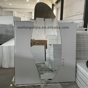 <span class=keywords><strong>Specchio</strong></span> da Parete Personalizzato a Tutta Altezza, Lungo, <span class=keywords><strong>Asimmetrico</strong></span>, per Camera da Letto, Senza Cornice, Irregolare - Product Image 5