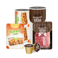 Tapa de aluminio antivaho para yogur y mascotas con estampado personalizado, película de sellado pelable reutilizable, embalaje para alimentos congelados y carne