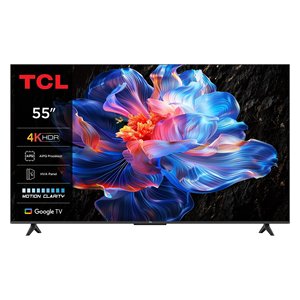 ทีซีแอล ทีวีสมาร์ท 4K UHD ขนาด 55 นิ้ว ระบบ Google TV หน้าจอ LED HVA พร้อมโปรเซสเซอร์ AiPQ และคุณสมบัติ Motion Clarity - Product Image 1