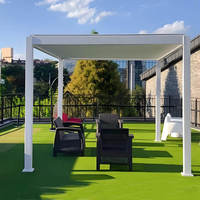 Système de carport solaire en aluminium magique pour toit plat, gazebo, pergola, abri de stationnement extérieur, solarium, garage
