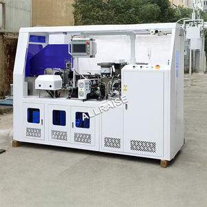 מתנה אוטומטית שטוחה שקית נייר חור חוט ביצוע מכונה מרובע התחתון מעוות תיק ידית שקית חבלים - Product Image 3