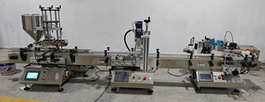 Máquina taponadora prensadora de llenado de botellas de plástico y vidrio líquido de escritorio completamente automática para aceite de bebidas - Product Image 5