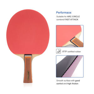 Raquettes <span class=keywords><strong>de</strong></span> tennis <span class=keywords><strong>de</strong></span> table personnalisées avec logo, caoutchouc et manche, pour entraînement, prix abordable, directement du fabricant - Product Image 4
