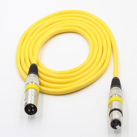 Câble audio professionnel haut de gamme XLR de 10 m, multicolore, en cuivre OFC, pour microphone, haut-parleur, auxiliaire, 3 broches/5 broches mâle, vente en gros