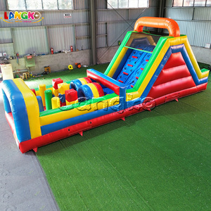 Parcours d'obstacles gonflable commercial à louer pour fêtes, château gonflable, jeux gonflables populaires et abordables pour les fêtes d'enfants - Product Image 1