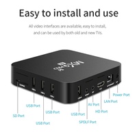 Precio de Fábrica Mini TV Box Android 10 Mx-q 8K Pro 5G WiFi Quad Core Garantía a Largo Plazo Soporte Multi-idioma Almacenamiento Opcional