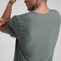 T-shirts de sport pour hommes personnalisés, 90 % polyester, 10 % élasthanne, séchage rapide, respirants, extensibles, anti-transpiration, pour la course à pied et la gym