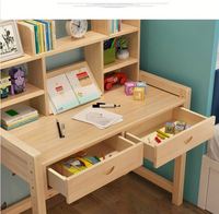 Table d'étude pour enfants, ensemble bureau d'écriture simple, en bois massif, pour la maison