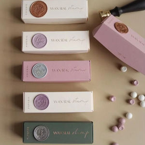 Vendita calda autoadesiva custom goffratura sigillo di cera timbri sigillo etichette sigillante cera adesivo per busta - Product Image 3