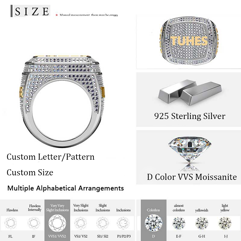 Championship Ring Mockup PSD - Iced Out Diamond Ring