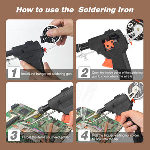 <span class=keywords><strong>Soldador</strong></span> <span class=keywords><strong>de</strong></span> mano <span class=keywords><strong>de</strong></span> 60W, herramienta <span class=keywords><strong>de</strong></span> soldadura <span class=keywords><strong>de</strong></span> pistola <span class=keywords><strong>de</strong></span> <span class=keywords><strong>estaño</strong></span>, Kit V <span class=keywords><strong>de</strong></span> <span class=keywords><strong>soldador</strong></span> <span class=keywords><strong>de</strong></span> 110/220V para reparaciones <span class=keywords><strong>de</strong></span> PCB, bricolaje doméstico - Product Image 4