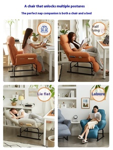 Zeitgenössischer Einzelsessel mit Relaxfunktion für Home-Office, faltbar, für Nickerchen, Rückenlehne, Schwangerschaftsfreundlich, Mittelgroßes Wohnzimmer - Product Image 4