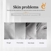 Ensemble de soins éclaircissants à la vitamine C OEM avec nettoyant, tonique, sérum et crème, routine en 4 étapes pour un blanchiment visible et une peau éclatante