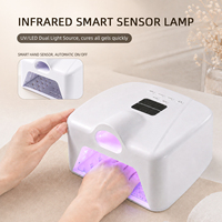 Lampe UV professionnelle rechargeable à double couche et double zone, séchage rapide à un doigt, lumière rose 365nm+405nm, faible chaleur, respectueuse de la peau