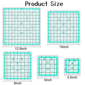 Règle en acrylique antidérapante <span class=keywords><strong>de</strong></span> 6,5 pouces pour la <span class=keywords><strong>couture</strong></span>, outils <span class=keywords><strong>de</strong></span> quilting DIY, règle carrée pour le quilting - Product Image 5