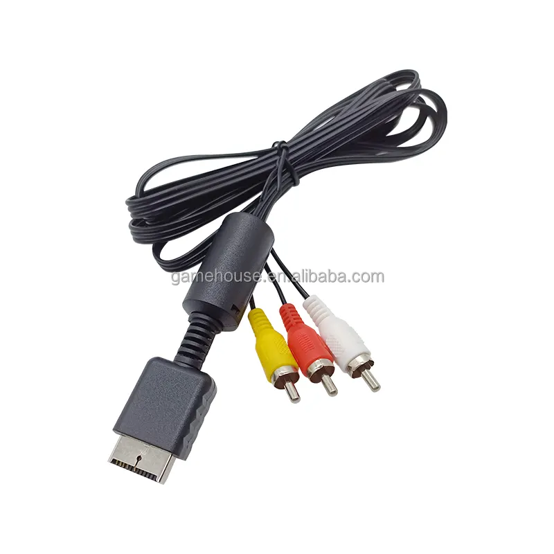 LD sıcak satış 1.8m ses Video 3 RCA AV kablosu için PS3/PS2 AV bileşen TV Video kablosu Playstation 2 3 PS3 için