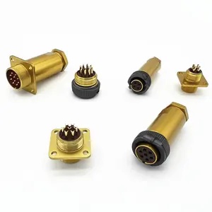 PC-04TB Gold connectors Russia standard PC power connectors PC04 PC07 PC10 PC04-10 PC07 Gold circular PC connectors