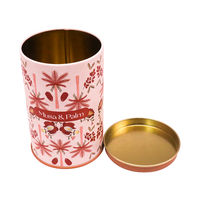 Customized Wholesale Biscuit Round Iron Box Packaging for Candy Cake Iron Box Packaging