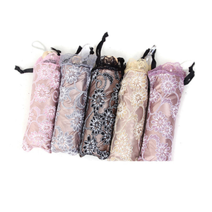 Ombrello Parasole Lolita Principessa in Pizzo con Rivestimento Nero Protezione UV Stile Vintage Europeo per Matrimoni e Cerimonie - Product Image 6
