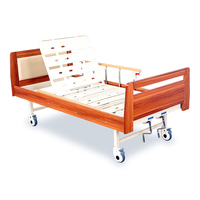 Lit médical de dernière génération pour les soins à domicile, lit d'hôpital en bois pour personnes âgées, table médicale à double manivelle